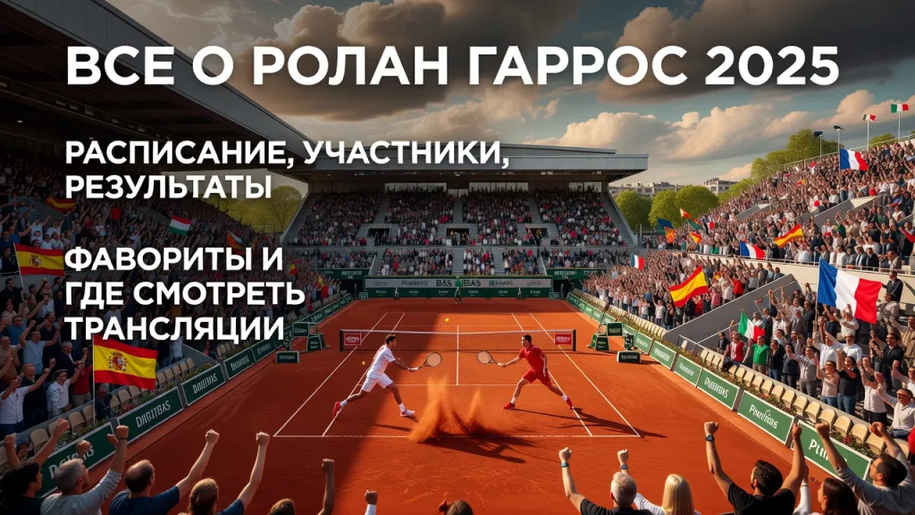 Все о Ролан Гаррос 2025: расписание, участники, результаты, фавориты и где смотреть трансляции