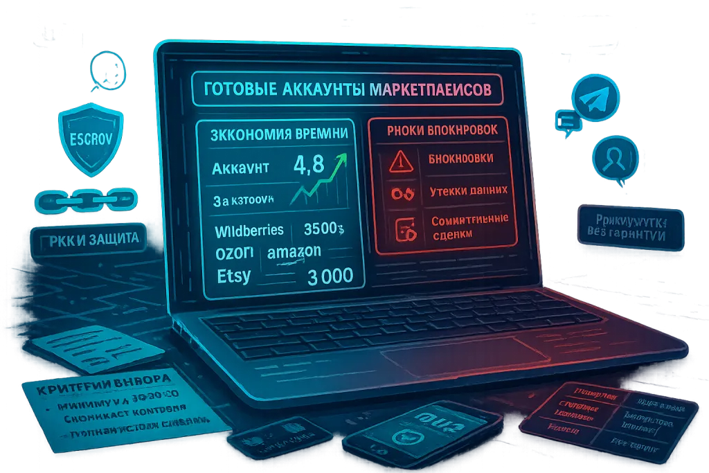 Как безопасно купить аккаунт маркетплейса для онлайн-торговли и найти надежные предложения продаж