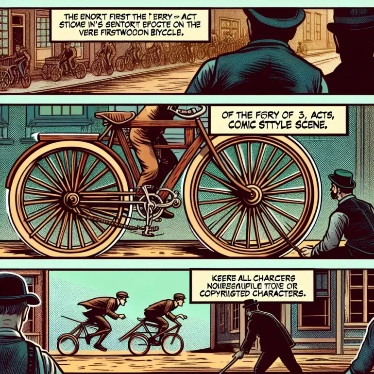 первый деревянный велосипед